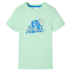 Camiseta infantil verde claro 140