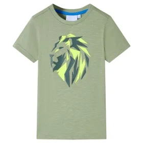 Camiseta infantil caqui claro 116 de , Camisetas para niños - Ref: Foro24-12126, Precio: 8,19 €, Descuento: %
