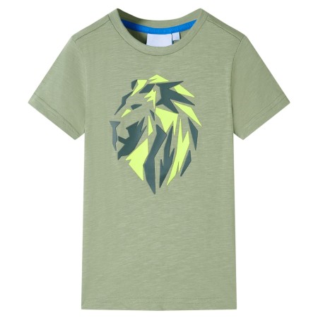 Light khaki children's t-shirt 116 by , Kids T-shirts - Ref: Foro24-12126, Price: 8,28 €, Discount: %