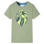 Light khaki children's t-shirt 116 by , Kids T-shirts - Ref: Foro24-12126, Price: 8,28 €, Discount: %