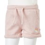 Pantalones cortos infantiles con cordón rosa claro mixto 140 de , Pantalones de niños - Ref: Foro24-10968, Precio: 10,61 €, D...