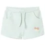 Kindershorts mit Kordelzug hellmintgrün meliert 128 von , Kinderhosen - Ref: Foro24-10977, Preis: 10,50 €, Rabatt: %