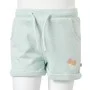 Children's shorts with drawstring light mint green mixed 128 by , kids pants - Ref: Foro24-10977, Price: 10,50 €, Discount: %