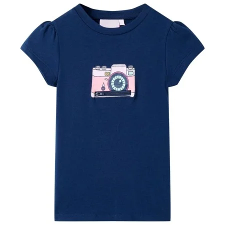 Marineblaues Kinder-T-Shirt 104 von , Kinder-T-Shirts - Ref: Foro24-10470, Preis: 8,45 €, Rabatt: %