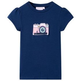 Navy blue children's t-shirt 128 by , Kids T-shirts - Ref: Foro24-10472, Price: 8,54 €, Discount: %