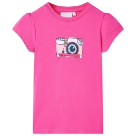 Dunkelrosa Kinder-T-Shirt 116 von , Kinder-T-Shirts - Ref: Foro24-10466, Preis: 8,45 €, Rabatt: %