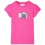 Camiseta infantil rosa oscuro 116 de , Camisetas para niños - Ref: Foro24-10466, Precio: 8,45 €, Descuento: %
