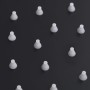 Cabezal ducha efecto lluvia acero inox cuadrado 50x50 cm negro