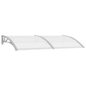 Graues und transparentes PC-Türvordach 200x75 cm von vidaXL, Markisen - Ref: Foro24-144820, Preis: 62,10 €, Rabatt: %