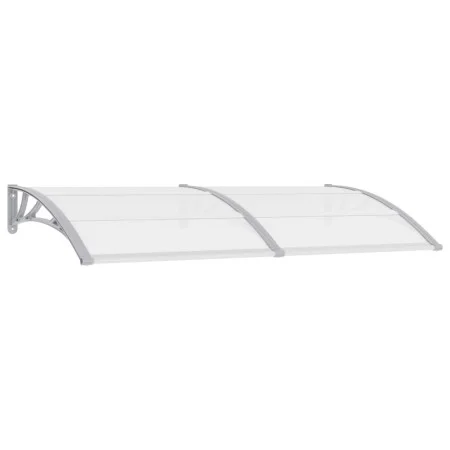Gray and transparent PC door canopy 200x75 cm by vidaXL, Awnings - Ref: Foro24-144820, Price: 61,82 €, Discount: %