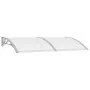 Graues und transparentes PC-Türvordach 200x75 cm von vidaXL, Markisen - Ref: Foro24-144820, Preis: 61,82 €, Rabatt: %