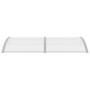 Graues und transparentes PC-Türvordach 200x75 cm von vidaXL, Markisen - Ref: Foro24-144820, Preis: 62,87 €, Rabatt: %