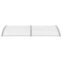 Gray and transparent PC door canopy 200x75 cm by vidaXL, Awnings - Ref: Foro24-144820, Price: 61,82 €, Discount: %