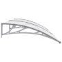 Gray and transparent PC door canopy 200x75 cm by vidaXL, Awnings - Ref: Foro24-144820, Price: 61,82 €, Discount: %