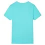 Kurzarm-T-Shirt für Kinder in Aquamarinfarbe 128 von , Kinder-T-Shirts - Ref: Foro24-11817, Preis: 8,12 €, Rabatt: %