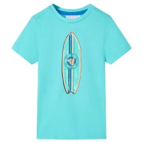 Aquamarinfarbenes Kurzarm-T-Shirt für Kinder 104 von , Kinder-T-Shirts - Ref: Foro24-11815, Preis: 8,12 €, Rabatt: %
