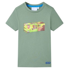 Khakifarbenes Kinder-Kurzarm-T-Shirt 92 von , Kinder-T-Shirts - Ref: Foro24-11834, Preis: 7,96 €, Rabatt: %