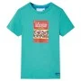 Camiseta infantil de manga corta color verde menta oscuro 104 de , Camisetas para niños - Ref: Foro24-11855, Precio: 7,88 €, ...