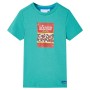 Kurzarm-T-Shirt für Kinder in dunklem Mintgrün 128 von , Kinder-T-Shirts - Ref: Foro24-11857, Preis: 7,96 €, Rabatt: %