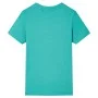 Kurzarm-T-Shirt für Kinder in dunklem Mintgrün 128 von , Kinder-T-Shirts - Ref: Foro24-11857, Preis: 7,88 €, Rabatt: %