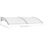 Gray and transparent PC door canopy 200x75 cm by vidaXL, Awnings - Ref: Foro24-144820, Price: 61,82 €, Discount: %