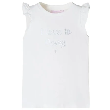 Children's T-shirt with white ruffle sleeves 140 by , Kids T-shirts - Ref: Foro24-10498, Price: 8,19 €, Discount: %