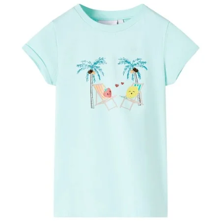 Kinder-T-Shirt in hellblauem Aquamarin, Größe 140. von , Kinder-T-Shirts - Ref: Foro24-11023, Preis: 8,19 €, Rabatt: %