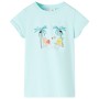 Kinder-T-Shirt in hellblauem Aquamarin, Größe 116. von , Kinder-T-Shirts - Ref: Foro24-11021, Preis: 8,28 €, Rabatt: %