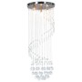 G9 Spirale Deckenleuchte mit silbernen Kristallperlen von vidaXL, Lampen - Ref: Foro24-281577, Preis: 71,66 €, Rabatt: %