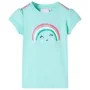 Kinder-T-Shirt in hellmintgrün, Größe 128. von , Kinder-T-Shirts - Ref: Foro24-11107, Preis: 8,19 €, Rabatt: %