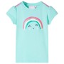Kinder-T-Shirt in hellmintgrün, Größe 128. von , Kinder-T-Shirts - Ref: Foro24-11107, Preis: 8,28 €, Rabatt: %