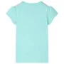 Kinder-T-Shirt in hellmintgrün, Größe 128. von , Kinder-T-Shirts - Ref: Foro24-11107, Preis: 8,19 €, Rabatt: %