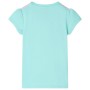 Kinder-T-Shirt in hellmintgrün, Größe 128. von , Kinder-T-Shirts - Ref: Foro24-11107, Preis: 8,28 €, Rabatt: %
