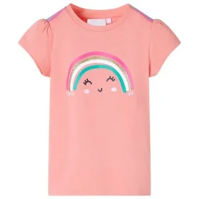 Kinder-T-Shirt in hellem Korallenrot, Größe 140. von , Kinder-T-Shirts - Ref: Foro24-11118, Preis: 8,19 €, Rabatt: %