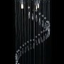 G9 Spirale Deckenleuchte mit silbernen Kristallperlen von vidaXL, Lampen - Ref: Foro24-281577, Preis: 71,66 €, Rabatt: %