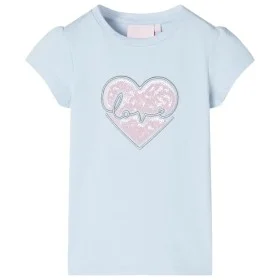 Camiseta infantil azul claro 104 de , Camisetas para niños - Ref: Foro24-10490, Precio: 8,45 €, Descuento: %