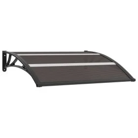 Black PC door canopy 120x75 cm by vidaXL, Awnings - Ref: Foro24-144823, Price: 44,47 €, Discount: %