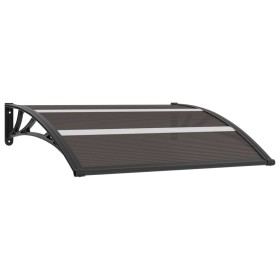 Schwarzes PC-Türvordach 120x75 cm von vidaXL, Markisen - Ref: Foro24-144823, Preis: 45,16 €, Rabatt: %