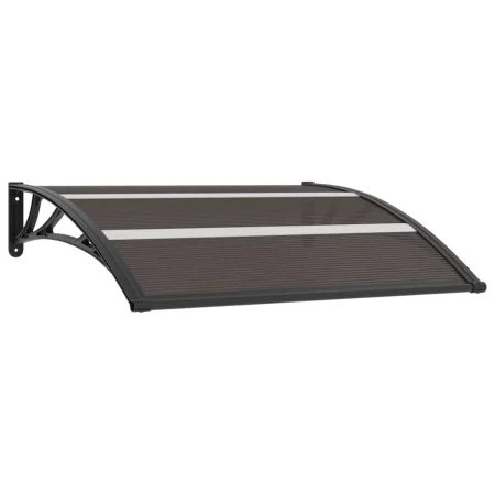 Schwarzes PC-Türvordach 120x75 cm von vidaXL, Markisen - Ref: Foro24-144823, Preis: 45,16 €, Rabatt: %