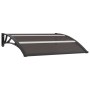 Black PC door canopy 120x75 cm by vidaXL, Awnings - Ref: Foro24-144823, Price: 45,16 €, Discount: %
