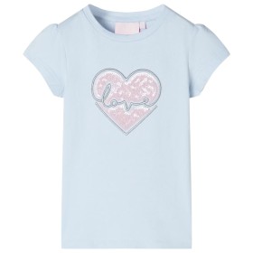 Kinder-T-Shirt in Hellblau, Größe 128. von , Kinder-T-Shirts - Ref: Foro24-10492, Preis: 8,54 €, Rabatt: %