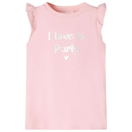 Camiseta infantil de manga volante rosa claro 92 by , Kids T-shirts - Ref: Foro24-10499, Price: 8,19 €, Discount: %