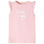 Camiseta infantil de manga volante rosa claro 92 de , Camisetas para niños - Ref: Foro24-10499, Precio: 8,28 €, Descuento: %