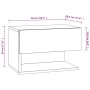 Concrete gray wall bedside table by vidaXL, Nightstands - Ref: Foro24-810961, Price: 36,95 €, Discount: %