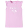 Camiseta infantil de manga volante color lila 140 de , Camisetas para niños - Ref: Foro24-10508, Precio: 8,28 €, Descuento: %