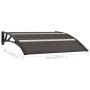 Schwarzes PC-Türvordach 120x75 cm von vidaXL, Markisen - Ref: Foro24-144823, Preis: 45,16 €, Rabatt: %