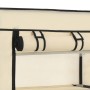 Shoe rack with cream fabric cover 58x28x106 cm by vidaXL, Shoe racks and shoe organizers - Ref: Foro24-282429, Price: 31,82 €...