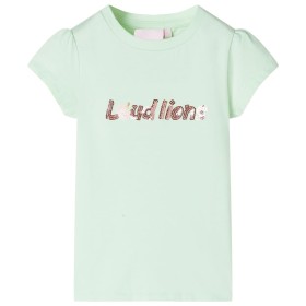 Kinder-T-Shirt mit weichen, grünen Cap-Ärmeln, Größe 92. von , Kinder-T-Shirts - Ref: Foro24-10639, Preis: 8,20 €, Rabatt: %