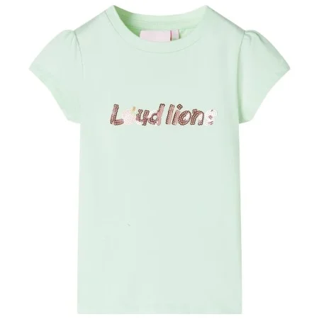 Kinder-T-Shirt mit weichen, grünen Cap-Ärmeln, Größe 92. von , Kinder-T-Shirts - Ref: Foro24-10639, Preis: 8,12 €, Rabatt: %