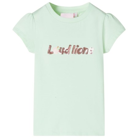 Kinder-T-Shirt mit weichen, grünen Cap-Ärmeln, Größe 92. von , Kinder-T-Shirts - Ref: Foro24-10639, Preis: 8,20 €, Rabatt: %